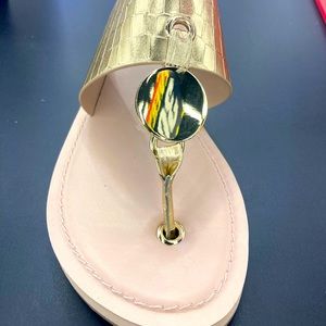 Aldo Gold sandals NIB